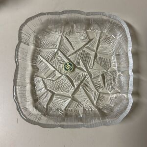 Hoya Crystal Iceberg Square Salad Plate
